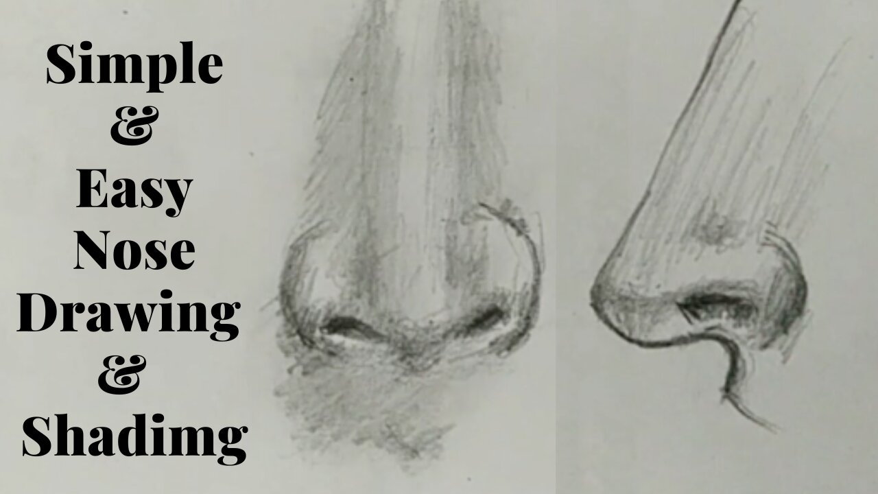 Drawing of a Nose || Rralistic drawing || Best for beginners || Easy tutorial