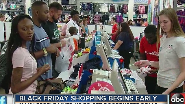 Black Friday shopping begins early for some shoppers