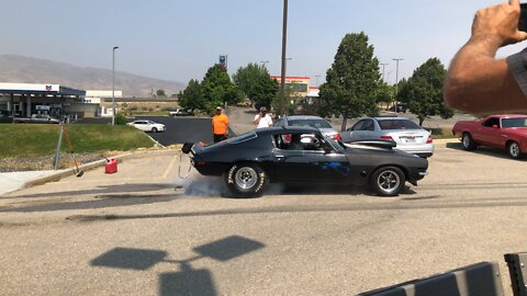 Drag Car Burnout