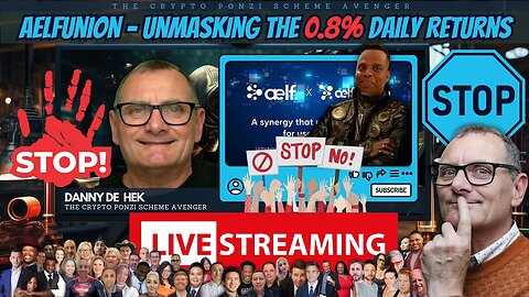 🔴 LIVE NOW: Crypto Scam Review: AelfUnion - Unmasking the 8% Daily Returns Ponzi Scheme 