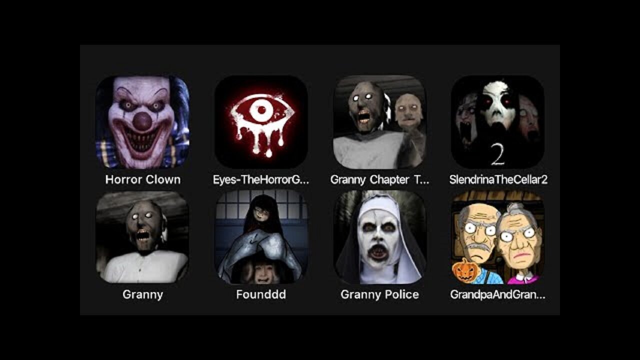 IT, Horror Clown, Eyes The Scary Horror Game, Granny