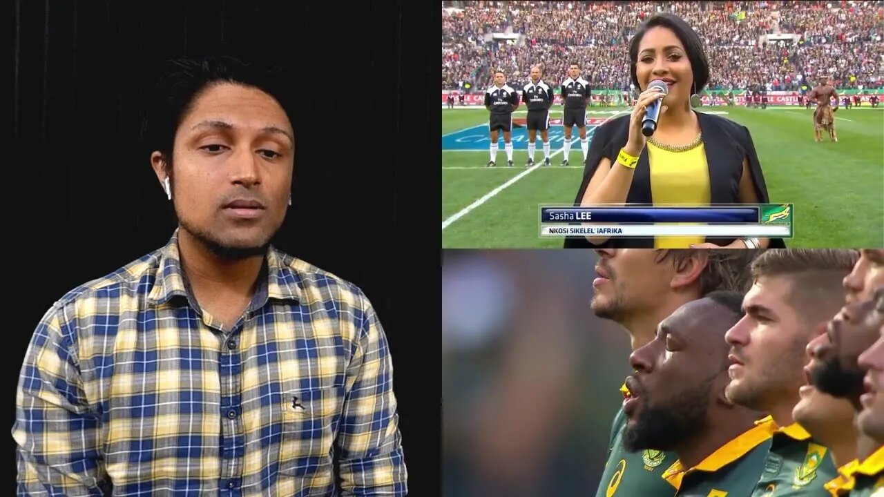 South African Anthem | 2017 Rugby Championship opener | Sasha-Lee Davids REACTION