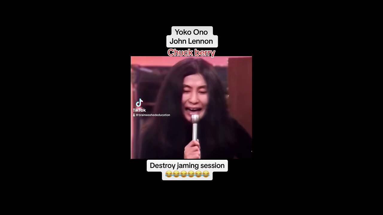 Yoko Ono destroys jamming sessions