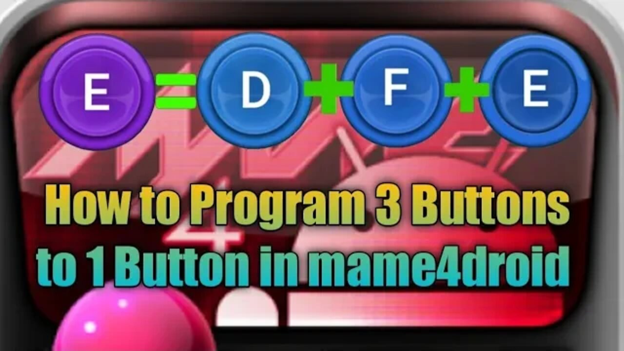 How to Program 3 Buttons into 1 Button in mame4droid Android no PC 🎮