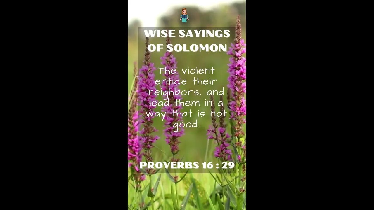 Proverbs 16:29 | NRSV Bible | Wise Sayings of Solomon