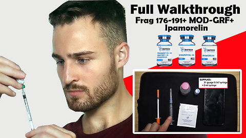 Peptide Walkthrough: Frag 176-191 & Mod-GRF 129 & Ipamorelin Blend 12mg