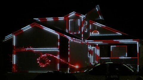 2021 Christmas House Projection Mapping Display Live