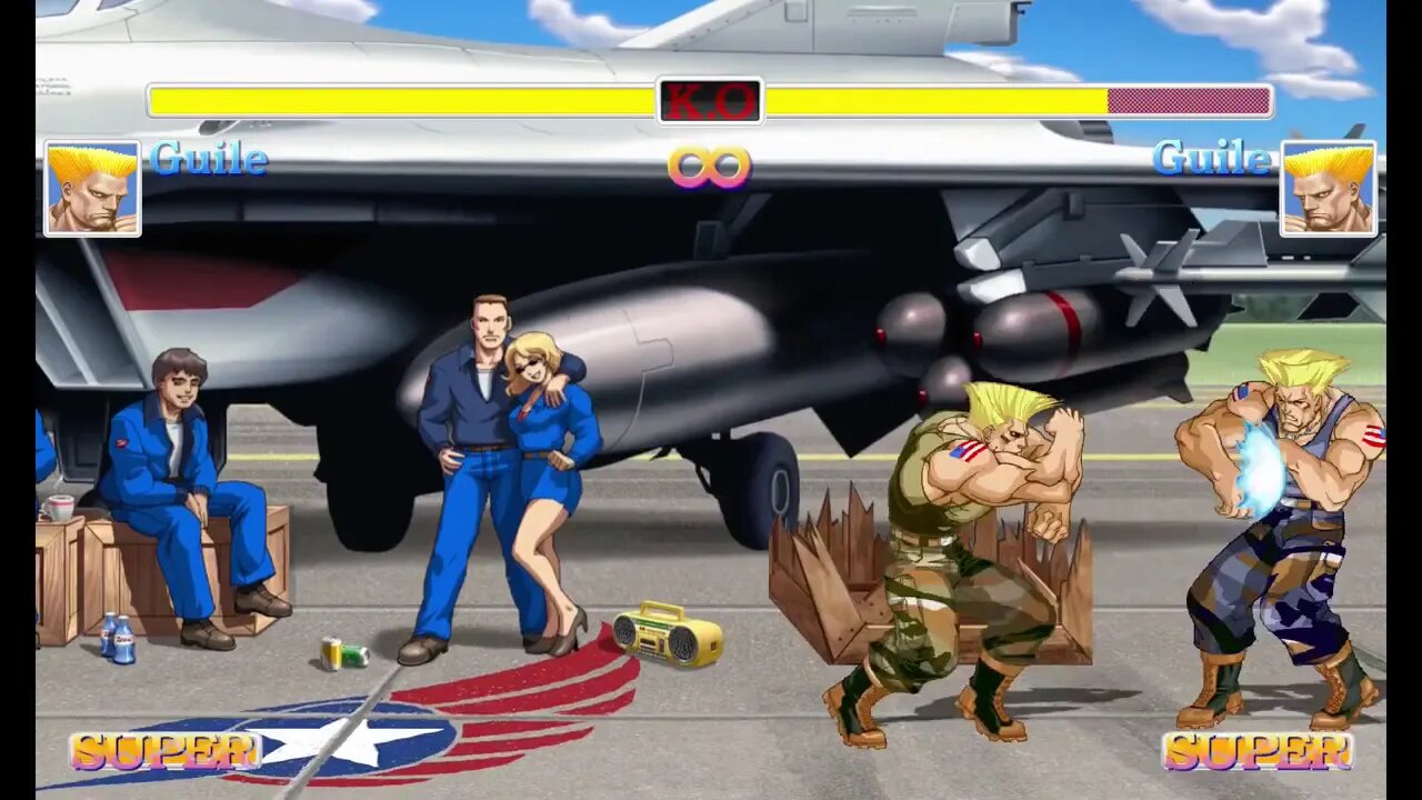 Switch - Ultra Street Fighter II - Guile Super Combo after Sonic Boom