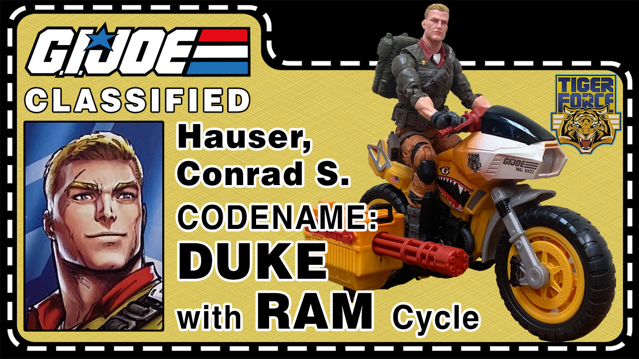 Tiger Force - Conrad S. "Duke" Hauser & Ram Cycle - G.I. Joe Classified - Unboxing & Review