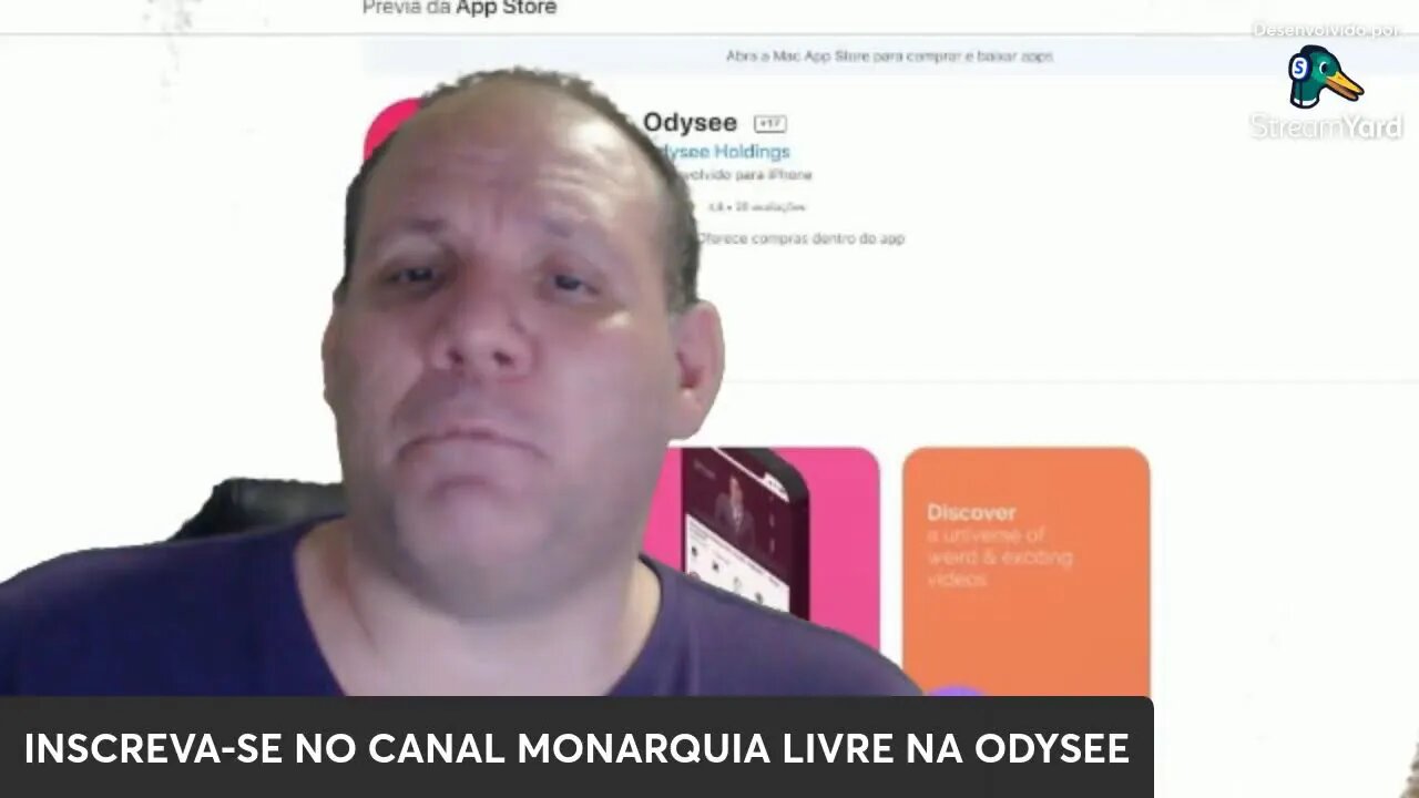 LIVE Odysee Lança app para Iphone E Mac