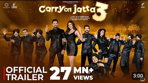 CARRY ON JATTA 3 (Official Trailer) Gippy Grewal -