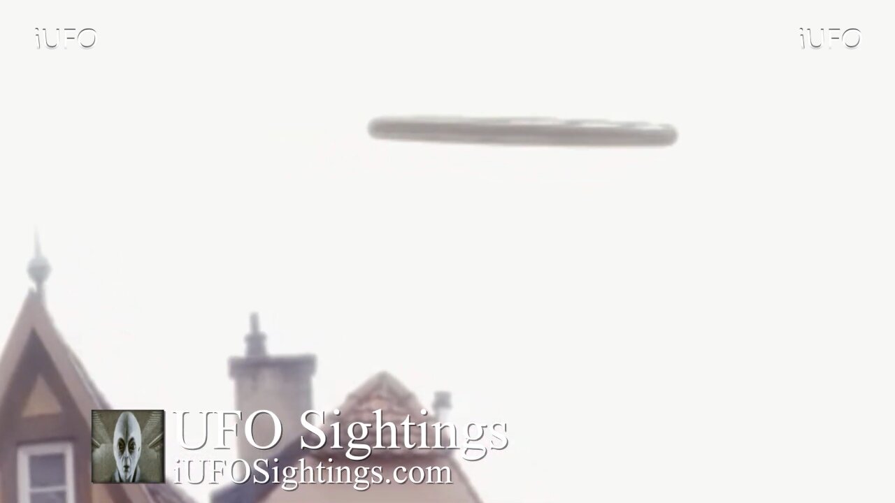 Cigar-shaped UFO over Germany