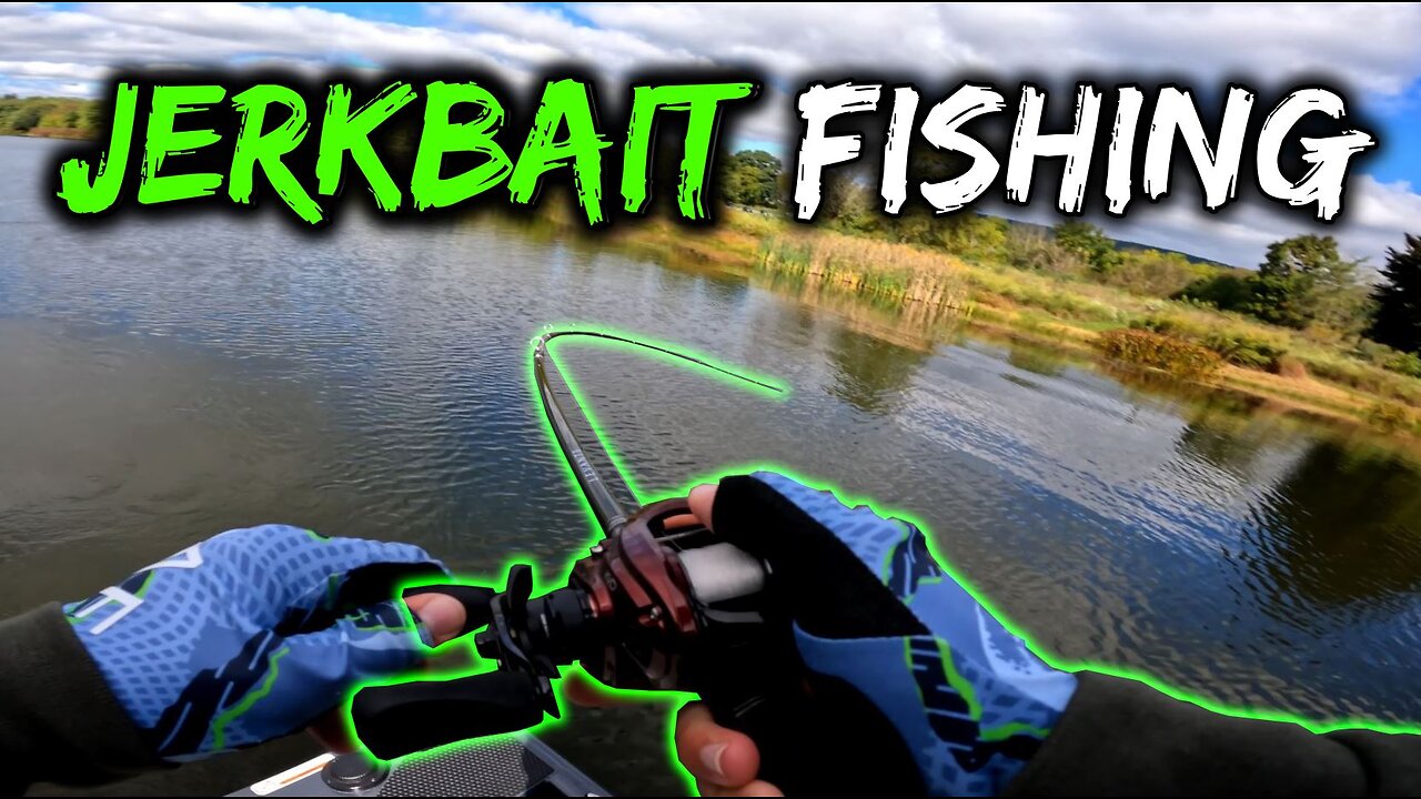 Jerkbait Fishing for Largemouth Bass - Kaercher Creek