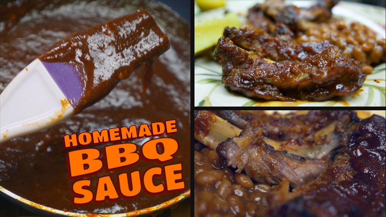 BBQ Sauce on Baby Back Ribs - Smokey, Savory and Sweet