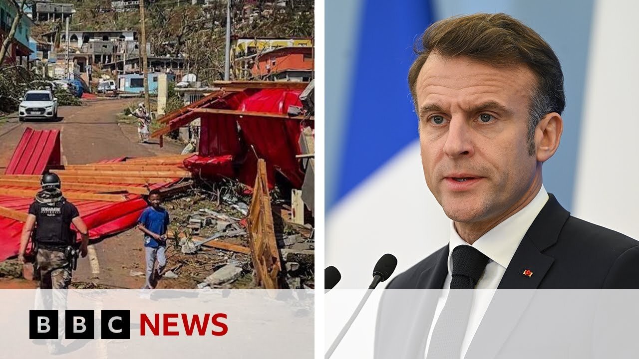 Macron to visit Mayotte following Cyclone Chido | BBC News