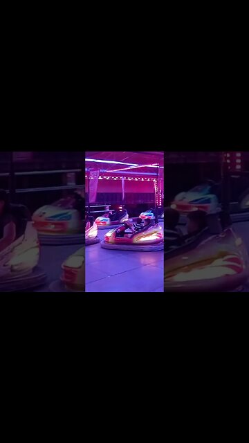 Atracción. Coches chocantes. Feria de Pueblonuevo del Guadiana 2023😃👍