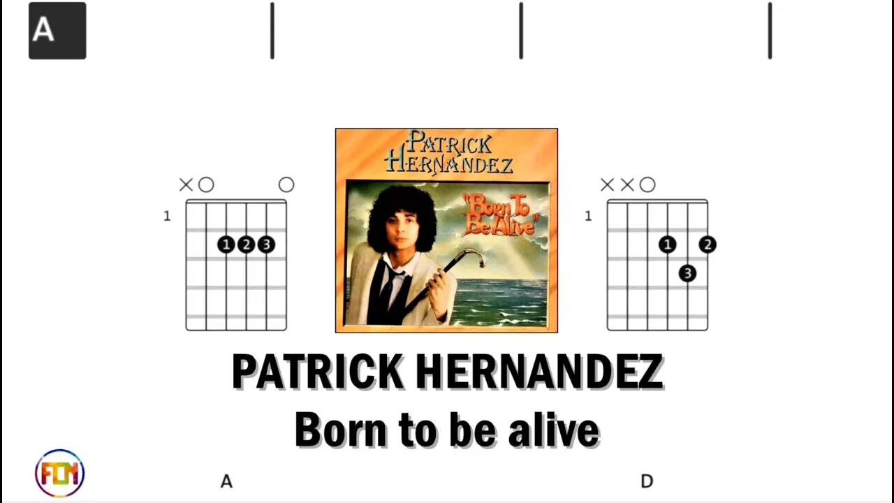 PATRICK HERNANDEZ Born to be alive - Guitar Chords & Lyrics HD