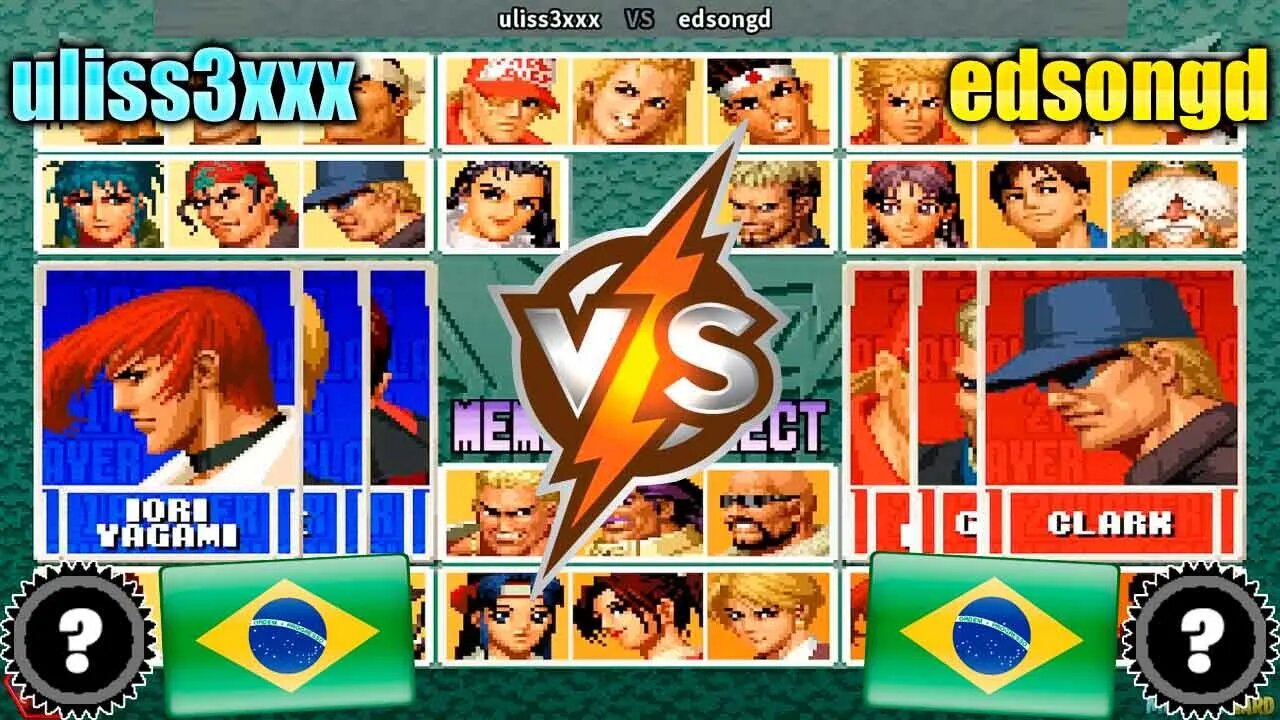 The King of Fighters '96: The Anniversary Edition (uliss3xxx Vs. edsongd) [Brazil Vs. Brazil]
