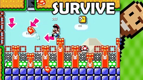 Survival Trials & Spin-Jump-Sprint | Mario Maker 2 | The Basement