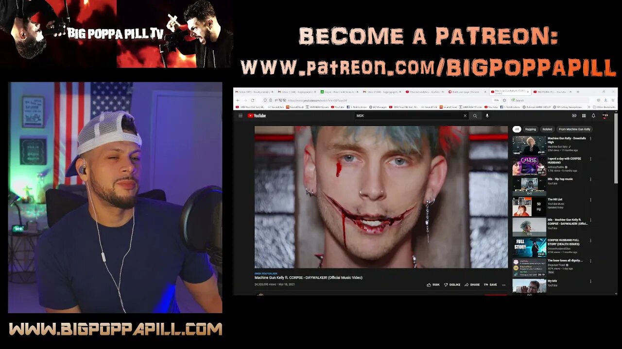 Machine Gun Kelly ft. CORPSE - DAYWALKER! (Official Music Video) - REACTION VIDEO