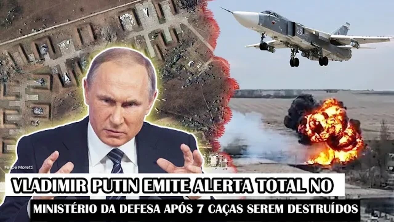 Vladimir Putin Emite Alerta Total No Ministério Da Defesa Após 7 Caças Serem Destruídos