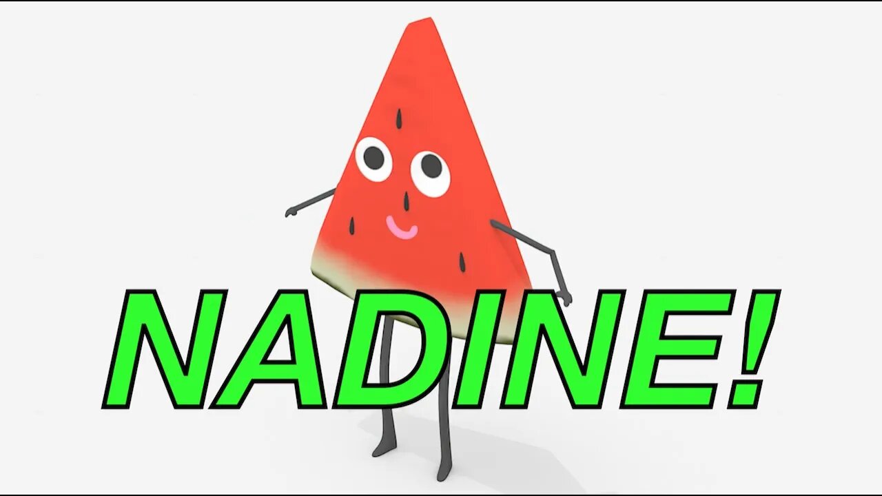 Happy Birthday NADINE! - WATERMELON Birthday Song