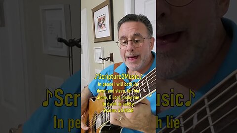 ♪Scripture2Music♪ Psalms 4:8 #shorts #bible #bibleverse #scripture