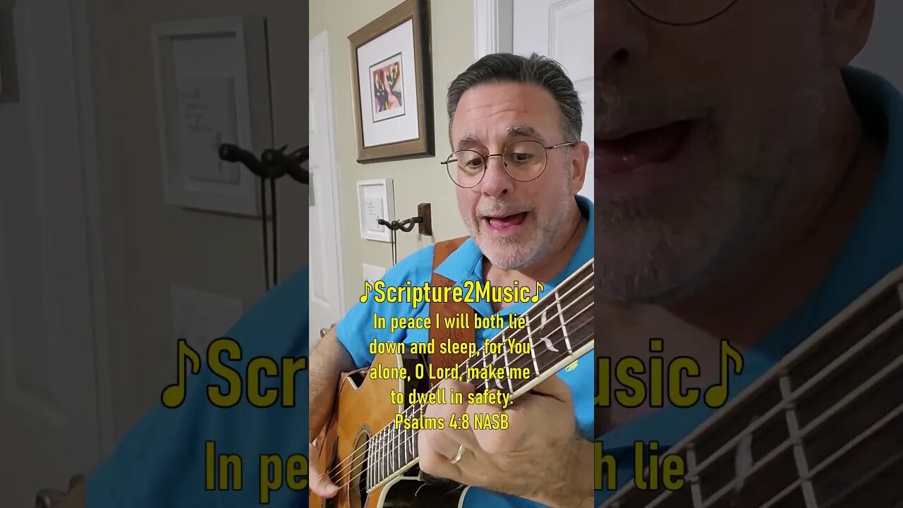 ♪Scripture2Music♪ Psalms 4:8 #shorts #bible #bibleverse #scripture