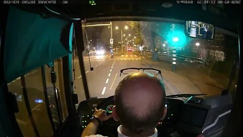 Driver's view, gedeelte Arriva lijn 182 Leiderdorp-Leiden CS