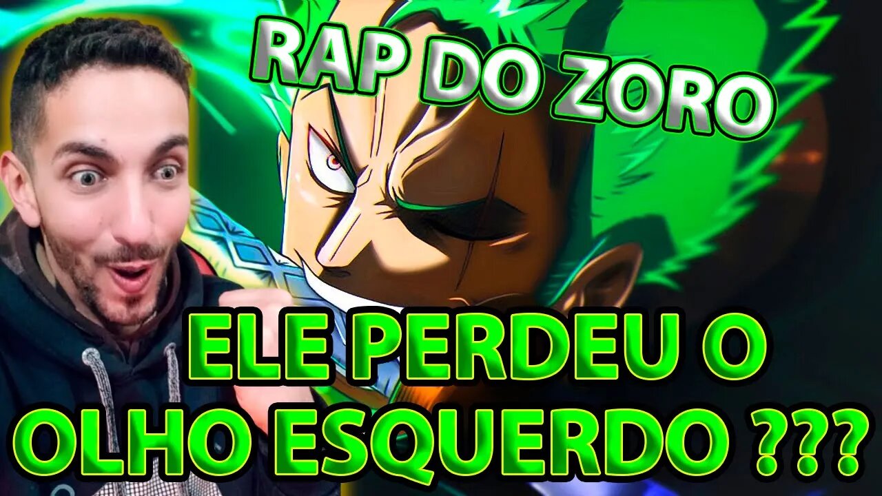 [ELE PERDEU UM OLHO???] REACT Rap do Zoro (One Piece) - O MAIOR ESPADACHIM DO MUNDO | NERD HITS