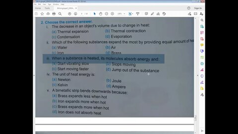 PHYSICS Class 8th Lecture#5 UNIT#9Fill in the blanks and MCQ's
