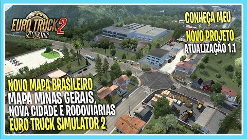 MAPA MINAS GERAIS NOVA CIDADE E RODOVIARIA EURO TRUCK SIMULATOR 2 VERSÃO 1.40