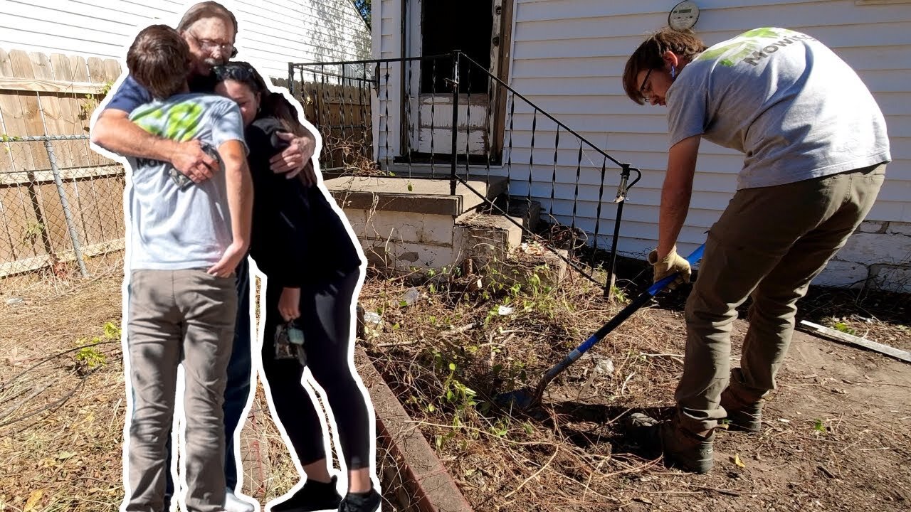 I Gave This Veteran $10k and TRANSFORMED His Entire Yard for FREE - Overgrown Yard Cleanup