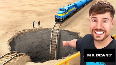 Train Vs Giant Pit