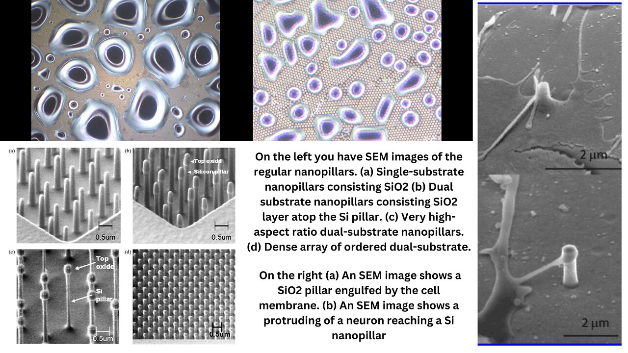 Regular And Unusual Nanopillar Droplet Formation in Timelapse Video