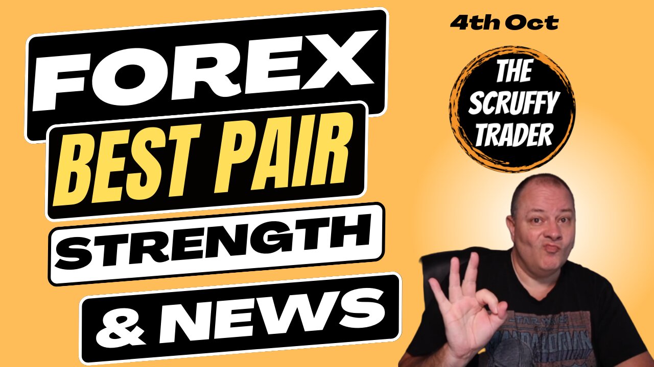 DAY TRADE FOREX MARKET STRENGTH & ECONOMIC NEWS = Best Forex Pair of the Day = 4th Oct 23