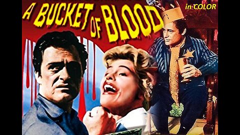 A BUCKET OF BLOOD 1959 in COLOR Busboy Becomes Acclaimed Artist by Murder FULL MOVIE