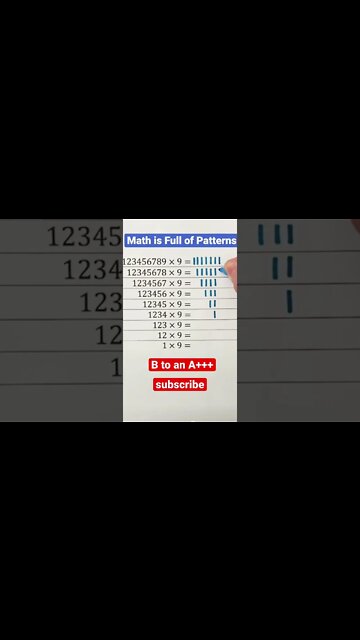 Multiplication patterns in math 🧮