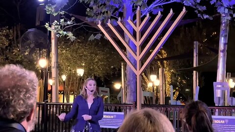 Lighting of the Menorah at SeaWorld Orlando #happyhanukkah