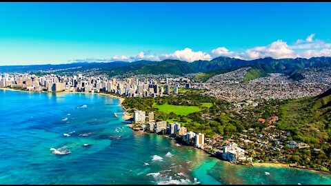 Person Drives Around Valleys And Beach to Show Scenic Landscape of Hawaii