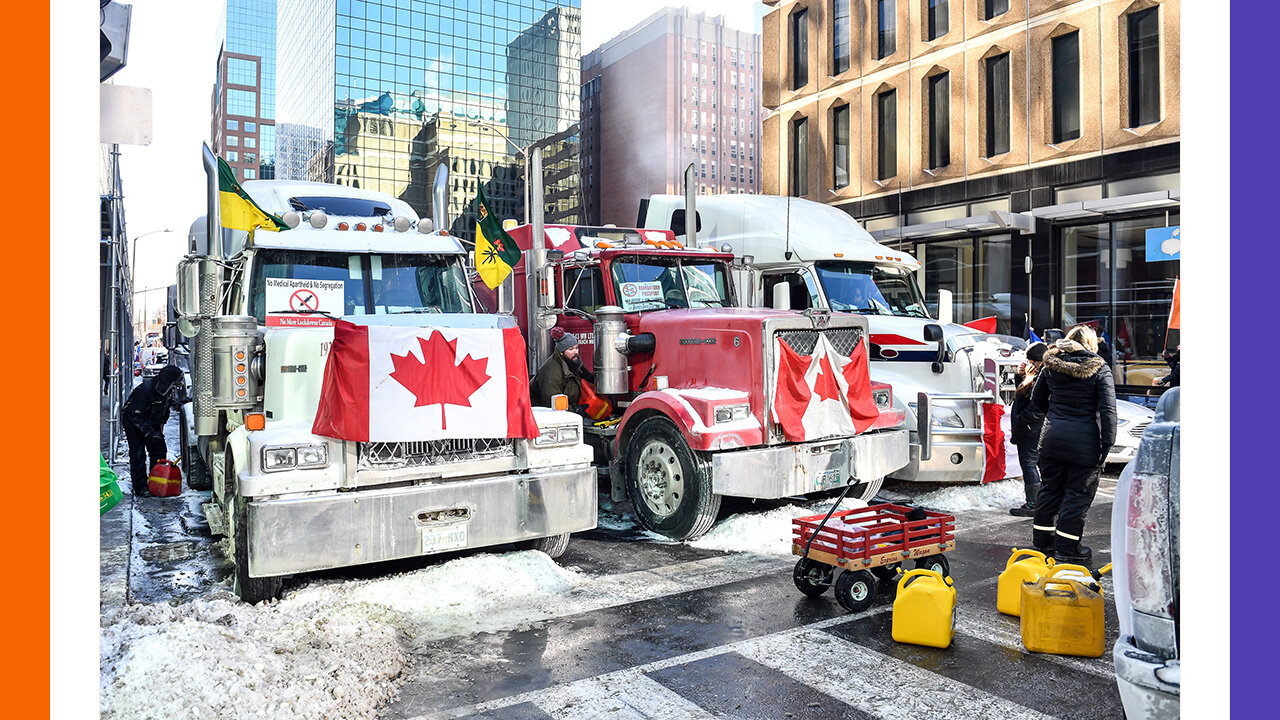 Canadian Truckers Demand PERMANENT End To All Mandates