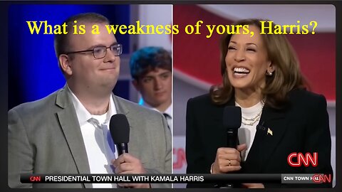 Kamala's problem at the Town Hall