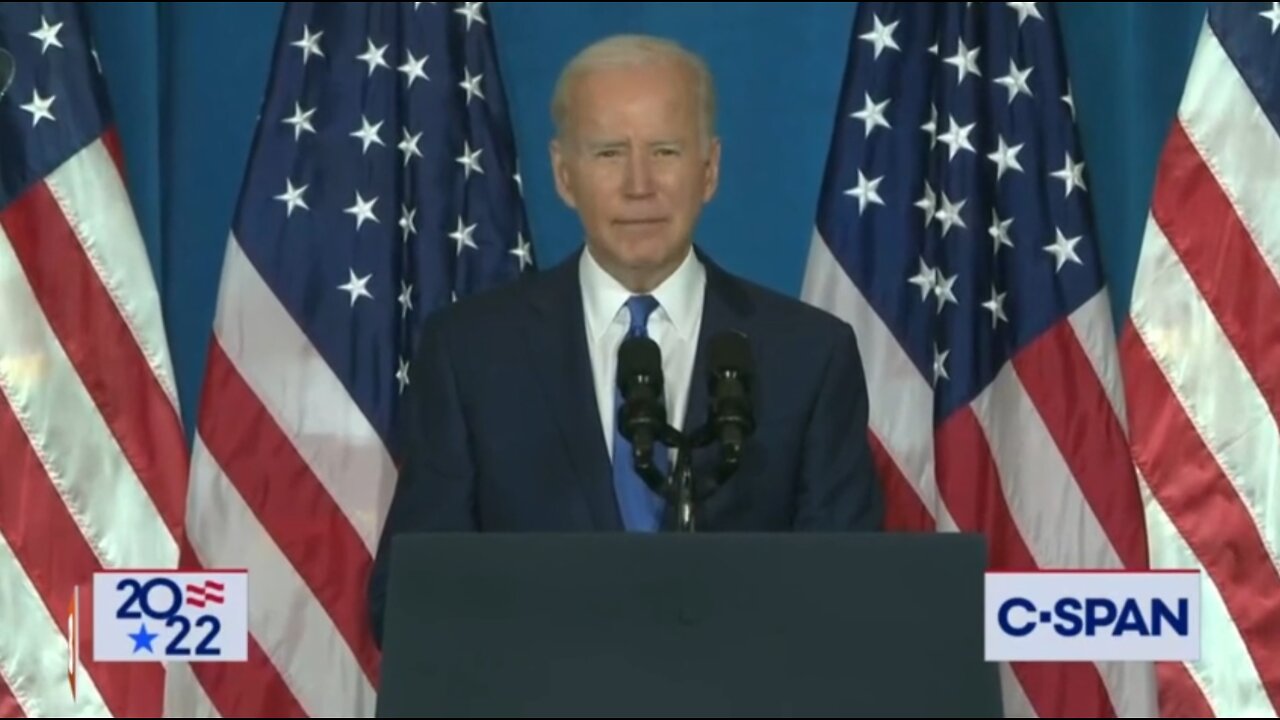 MOMENTS AGO: Pres Biden delivers speech on "threats to democracy" in last-minute midterm push...