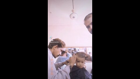 Mohammad hair cutting