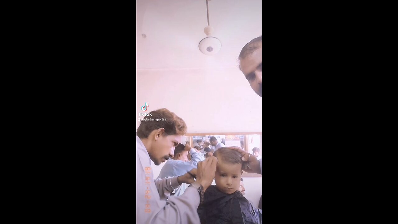 Mohammad hair cutting