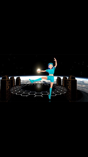 Anime Girl Breakdancing in Space! Custom Model (Shorts Version) #shorts #dance #cute #mmd #mmdshorts