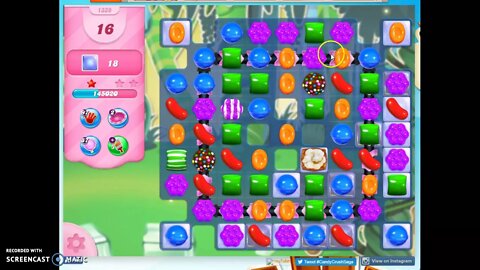Candy Crush Level 1339 Audio Talkthrough, 1 Star 0 Boosters