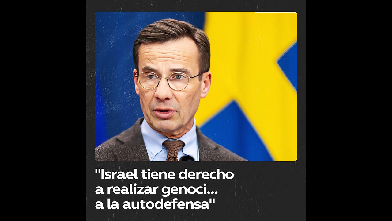 "Israel tiene derecho a realizar genocidio": el primer ministro de Suecia sufre un lapsus