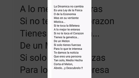 La Dinamica del Melon / TitoJuan