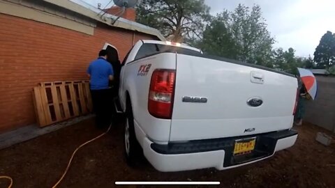 TowVlog|Ford truck wrecks into wall and house